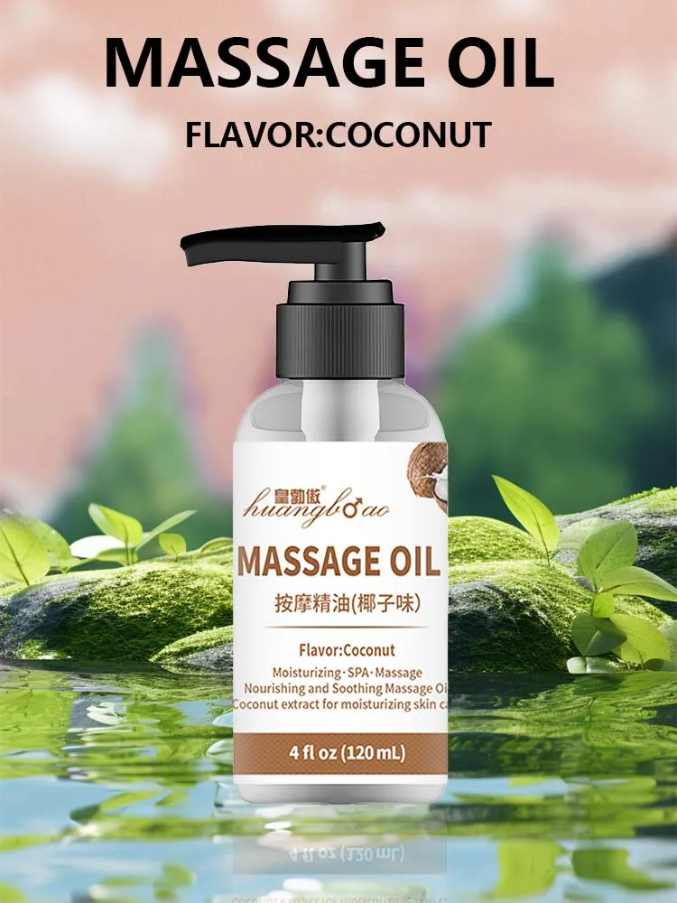 Coconut Massage Oil for Couples Relaxing Full Body Massage Oil for Date Night Massage Therapy Smooth Gliding Formula Valentines