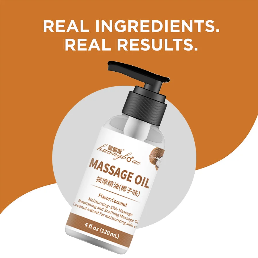 Coconut Massage Oil for Couples Relaxing Full Body Massage Oil for Date Night Massage Therapy Smooth Gliding Formula Valentines