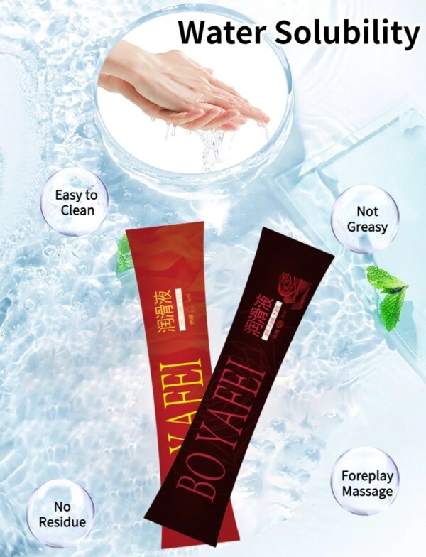 5PCS Water-soluble Lubricant for Sex Human Body Lubricating Oil Adults Sex Toys Man Vagina Anal Lube Women Sexshop 6ml/bag Lube