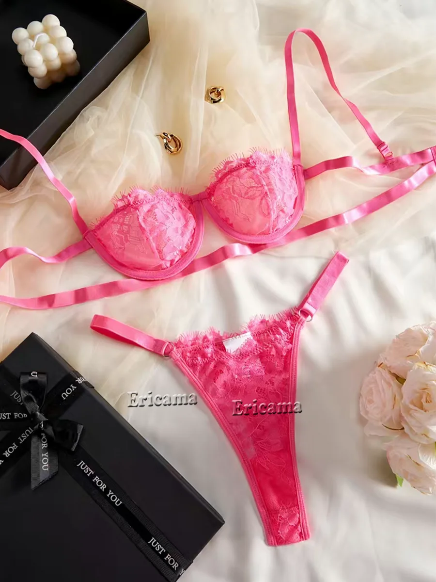 Sexy Lingerie Woman Lace Transparent Underwear Fairy Embroidery Brief Sets Delicate Bra Kit Push Up Breves Sets Thin Erotic Bras Sexy Lingerie Woman Lace Transparent Underwear Fairy Embroidery Brief Sets Delicate Bra Kit Push Up Breves Sets Thin Erotic Bras