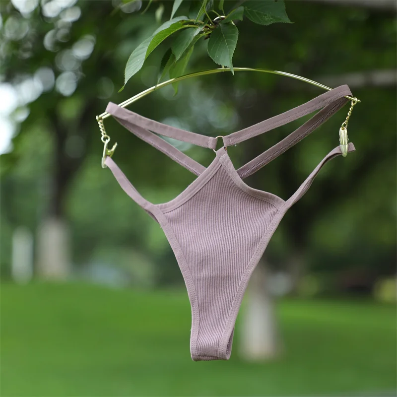 1PCS Women Sexy Cotton Panties Two Belts Hollow Out G-String Thongs Breathable Underwear for Female Solid Color Lingerie S-XL 1PCS Women Sexy Cotton Panties Two Belts Hollow Out G-String Thongs Breathable Underwear for Female Solid Color Lingerie S-XL