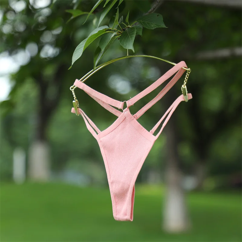 1PCS Women Sexy Cotton Panties Two Belts Hollow Out G-String Thongs Breathable Underwear for Female Solid Color Lingerie S-XL 1PCS Women Sexy Cotton Panties Two Belts Hollow Out G-String Thongs Breathable Underwear for Female Solid Color Lingerie S-XL
