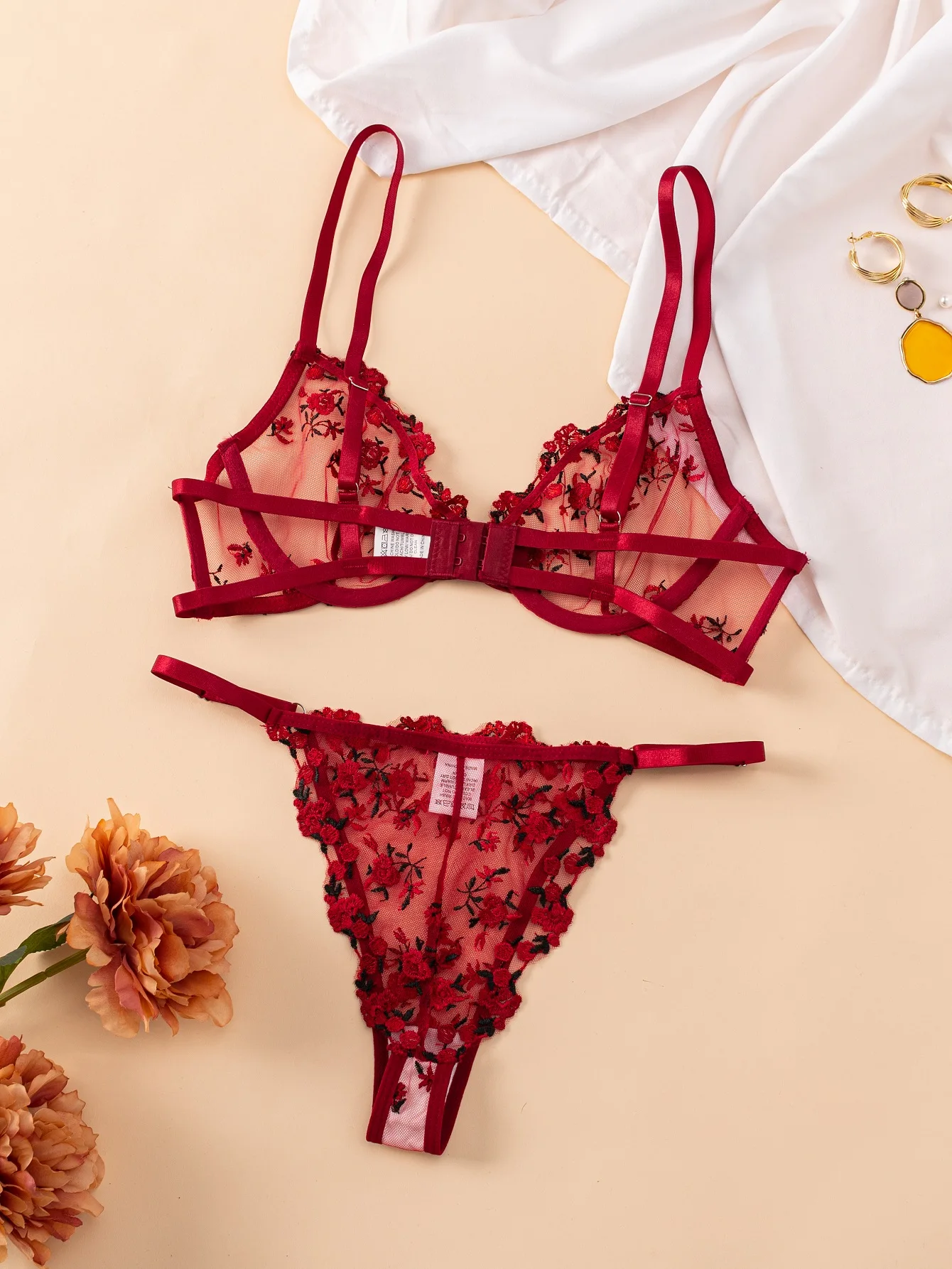 Fairy Lingerie Beautiful 2 Pcs Underwear Transparent Lace Exotic Sets See Through Delicate Bilizna Sexy Fancy Intimate 2024 Fairy Lingerie Beautiful 2 Pcs Underwear Transparent Lace Exotic Sets See Through Delicate Bilizna Sexy Fancy Intimate 2024