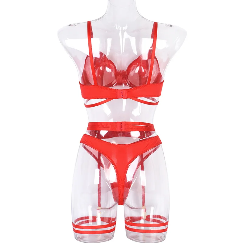 Yimunancy 3-Piece Black Bra Set Women Patchwork See Through Mesh Lingerie Set Ladies Sexy Panty Underwear Set Yimunancy 3-Piece Black Bra Set Women Patchwork See Through Mesh Lingerie Set Ladies Sexy Panty Underwear Set