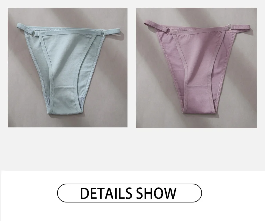 FINETOO 3Pcs/set Women's Cotton Panties Low Waist Bikini Briefs M-2XL Ladies Underwear Female Soft Solid Underpants Lingerie New