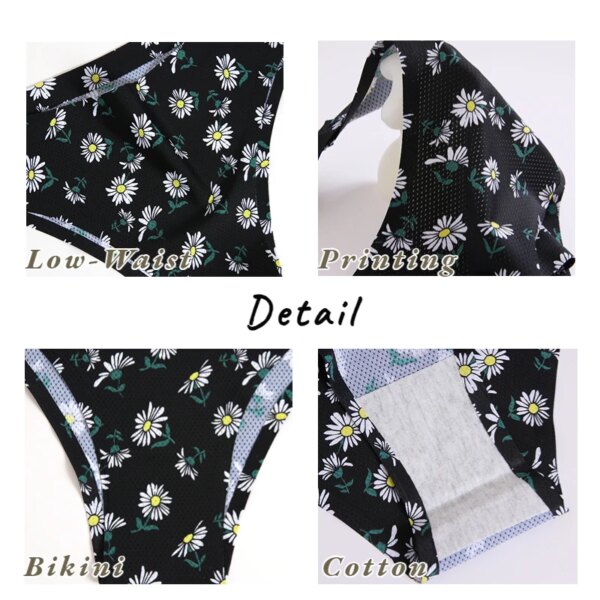 SAMSONOV Sexy Bikini Women's Panties Printing Seamless Female Underwear Temptation Elasticity Briefs for Women Comfort Lingerie