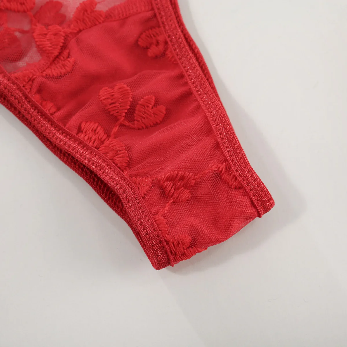 Yimunancy 2-Piece heart embrodiery lace intimates women transparent bow bra + panty lingerie set sexy underwear set Yimunancy 2-Piece heart embrodiery lace intimates women transparent bow bra + panty lingerie set sexy underwear set
