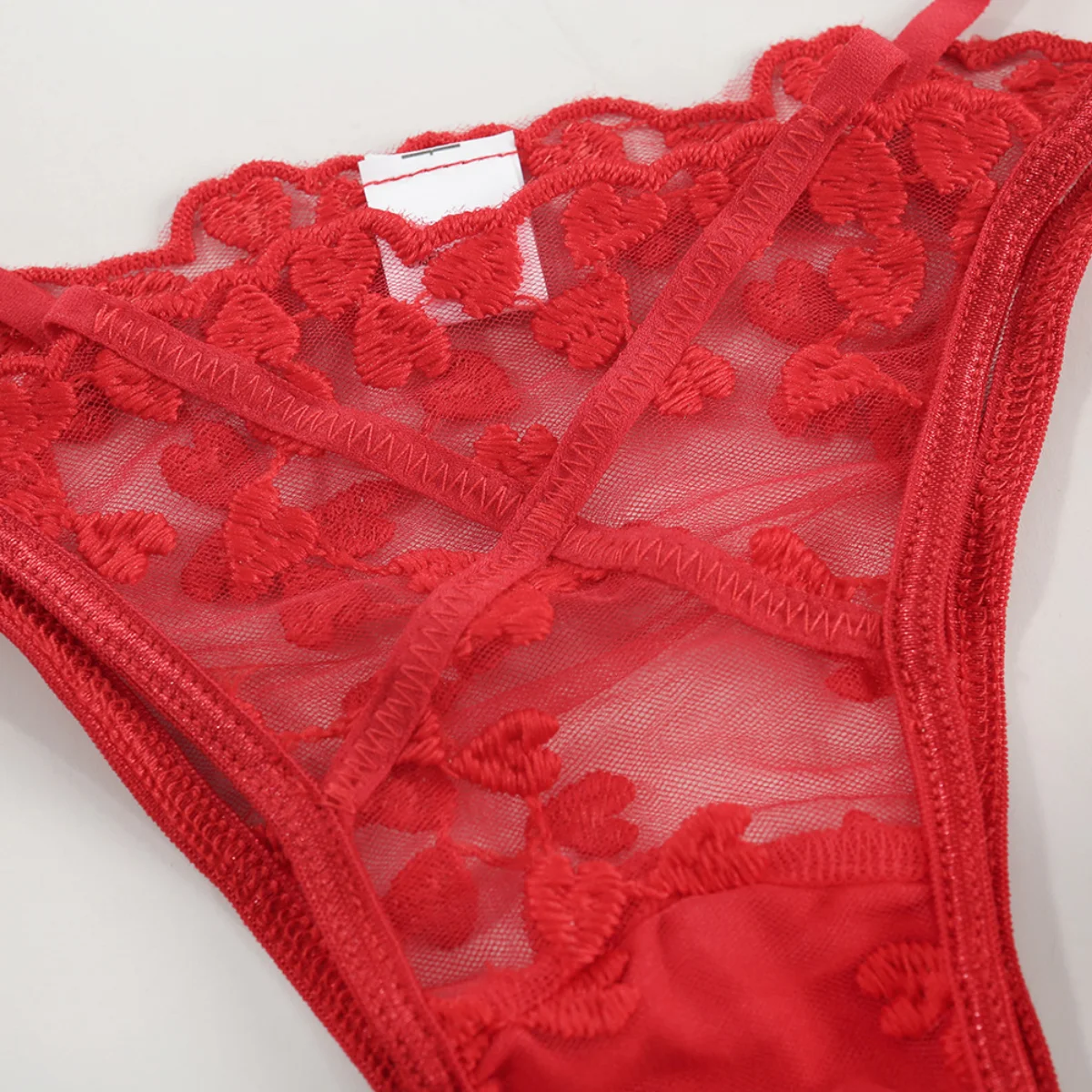 Yimunancy 2-Piece heart embrodiery lace intimates women transparent bow bra + panty lingerie set sexy underwear set Yimunancy 2-Piece heart embrodiery lace intimates women transparent bow bra + panty lingerie set sexy underwear set