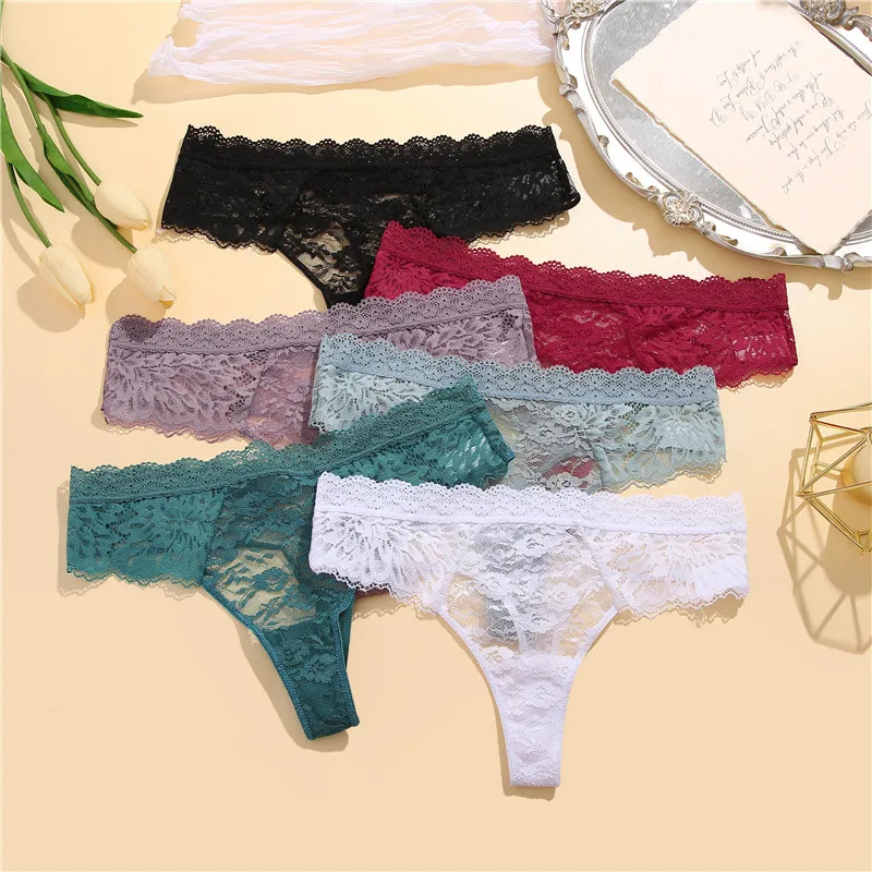 FINETOO 3PCS/Set S-XL Women Cotton Panties G-string Sexy Woman's Underwear Girl Lace Lingerie Female Bikini Lady Thong Intimates FINETOO 3PCS/Set S-XL Women Cotton Panties G-string Sexy Woman's Underwear Girl Lace Lingerie Female Bikini Lady Thong Intimates