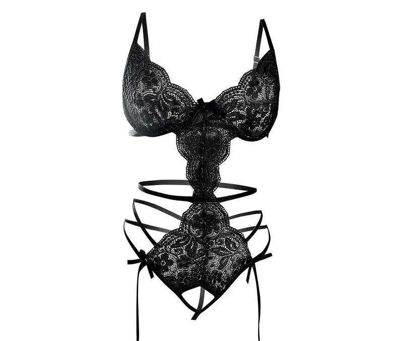 Lingerie Set Sexy Costume Female Crotchless Bodysuits Underwear Women Lace Sling Patchwork String Sheer Bra Set Lingerie Set Sexy Costume Female Crotchless Bodysuits Underwear Women Lace Sling Patchwork String Sheer Bra Set
