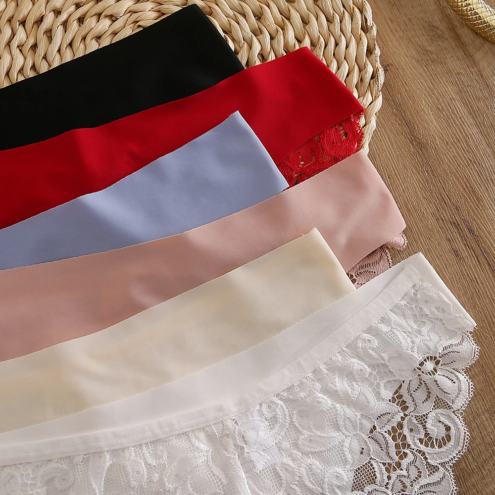 Sexy Lace Women's Panties Transparent Seamless Female Underwear Low-Waist Elasticity Briefs for Ladies Ice Silk Soft Lingerie Sexy Lace Women's Panties Transparent Seamless Female Underwear Low-Waist Elasticity Briefs for Ladies Ice Silk Soft Lingerie