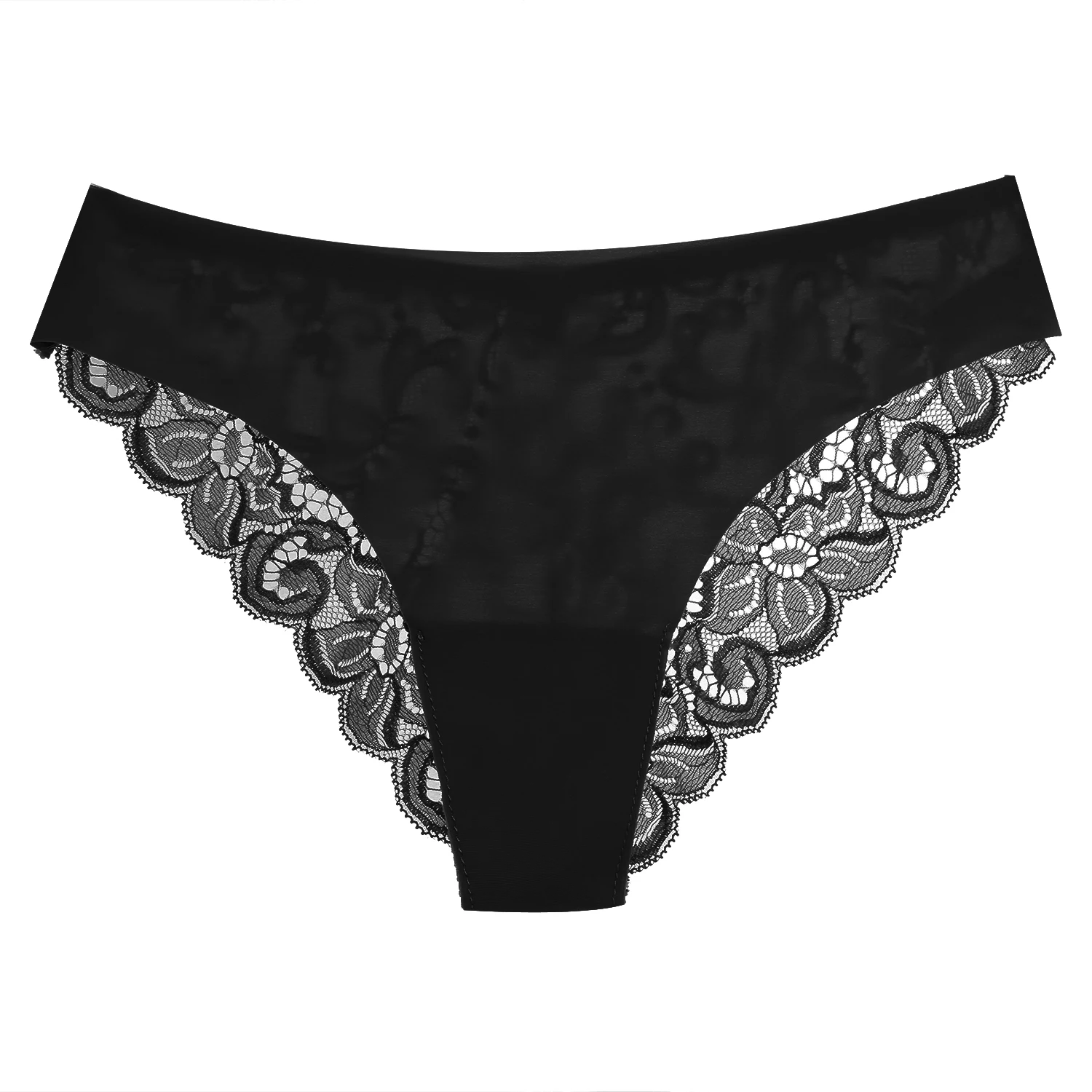 Sexy Lace Women's Panties Transparent Seamless Female Underwear Low-Waist Elasticity Briefs for Ladies Ice Silk Soft Lingerie Sexy Lace Women's Panties Transparent Seamless Female Underwear Low-Waist Elasticity Briefs for Ladies Ice Silk Soft Lingerie
