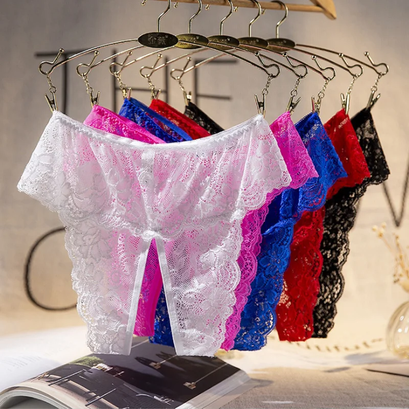 XL - 4XL Plus Size Ladies Sexy Underwear Panties Open Crotch Thong Can Be Inserted Free Take Off Briefs Transparent for Sex XL - 4XL Plus Size Ladies Sexy Underwear Panties Open Crotch Thong Can Be Inserted Free Take Off Briefs Transparent for Sex