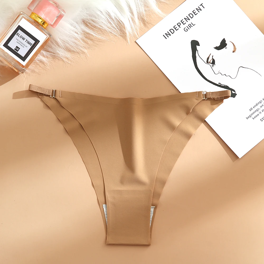 Women's Sexy Panties Temptation Bikini Seamless Female Underwear Thin Belt Thong for Women Fashion Briefs Elasticity Lingerie Women's Sexy Panties Temptation Bikini Seamless Female Underwear Thin Belt Thong for Women Fashion Briefs Elasticity Lingerie