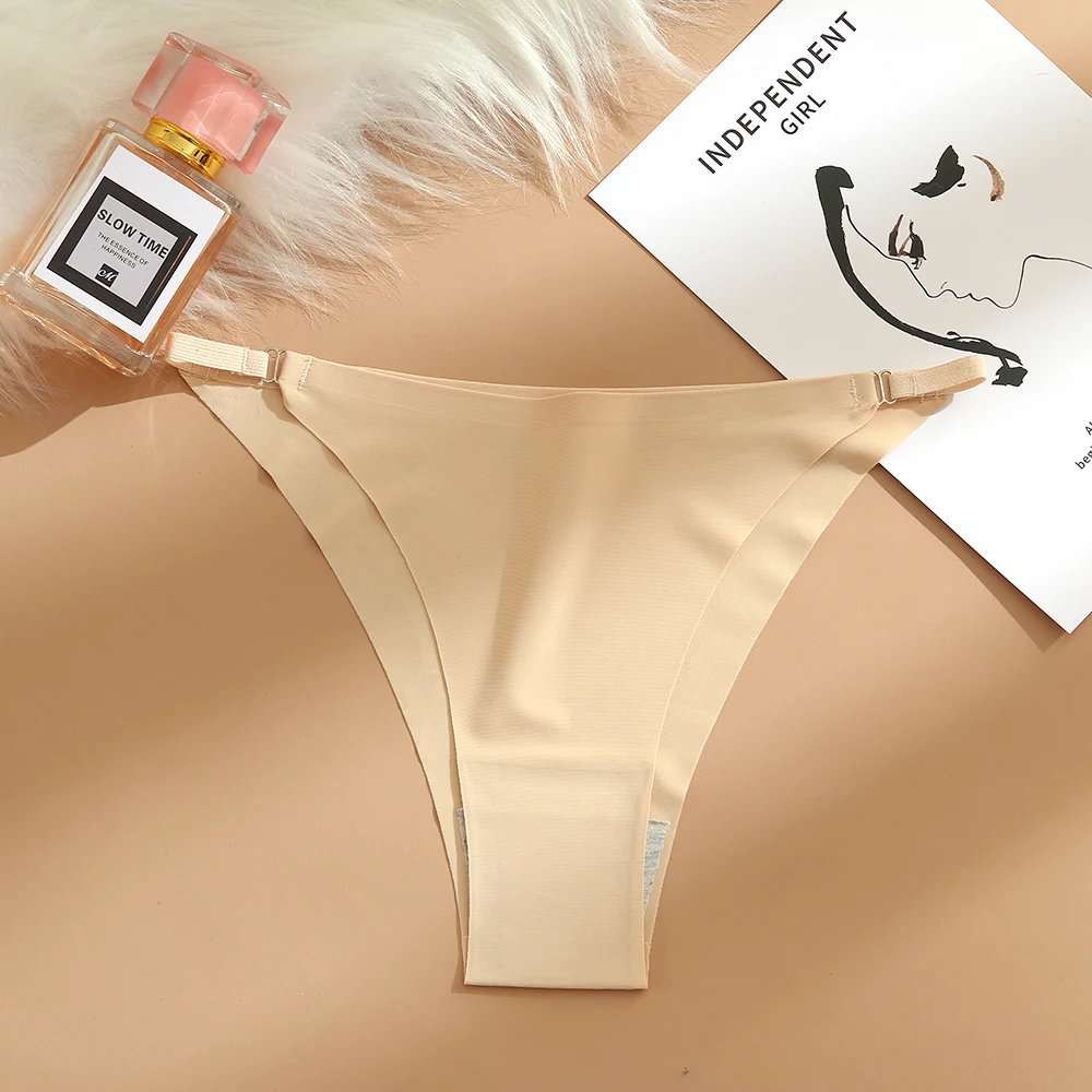 Women's Sexy Panties Temptation Bikini Seamless Female Underwear Thin Belt Thong for Women Fashion Briefs Elasticity Lingerie Women's Sexy Panties Temptation Bikini Seamless Female Underwear Thin Belt Thong for Women Fashion Briefs Elasticity Lingerie