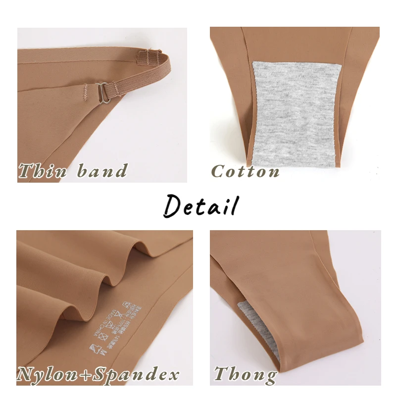 Women's Sexy Panties Temptation Bikini Seamless Female Underwear Thin Belt Thong for Women Fashion Briefs Elasticity Lingerie Women's Sexy Panties Temptation Bikini Seamless Female Underwear Thin Belt Thong for Women Fashion Briefs Elasticity Lingerie