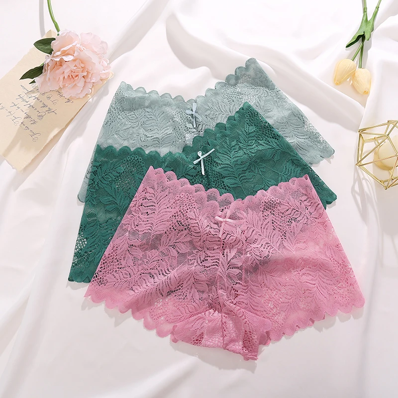 4PC Sexy Underwear Perspective Lace Women Panties Floral Solid Hollow Out Briefs Female Underpants Breathablle Women Lingerie 4PC Sexy Underwear Perspective Lace Women Panties Floral Solid Hollow Out Briefs Female Underpants Breathablle Women Lingerie