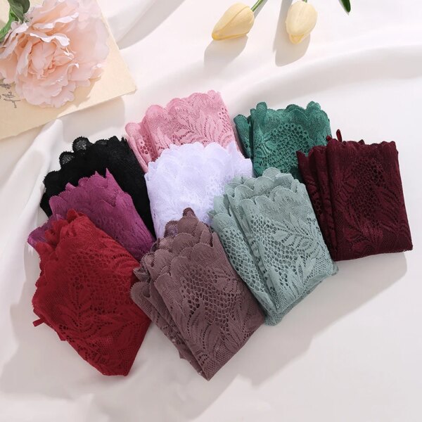4PC Sexy Underwear Perspective Lace Women Panties Floral Solid Hollow Out Briefs Female Underpants Breathablle Women Lingerie