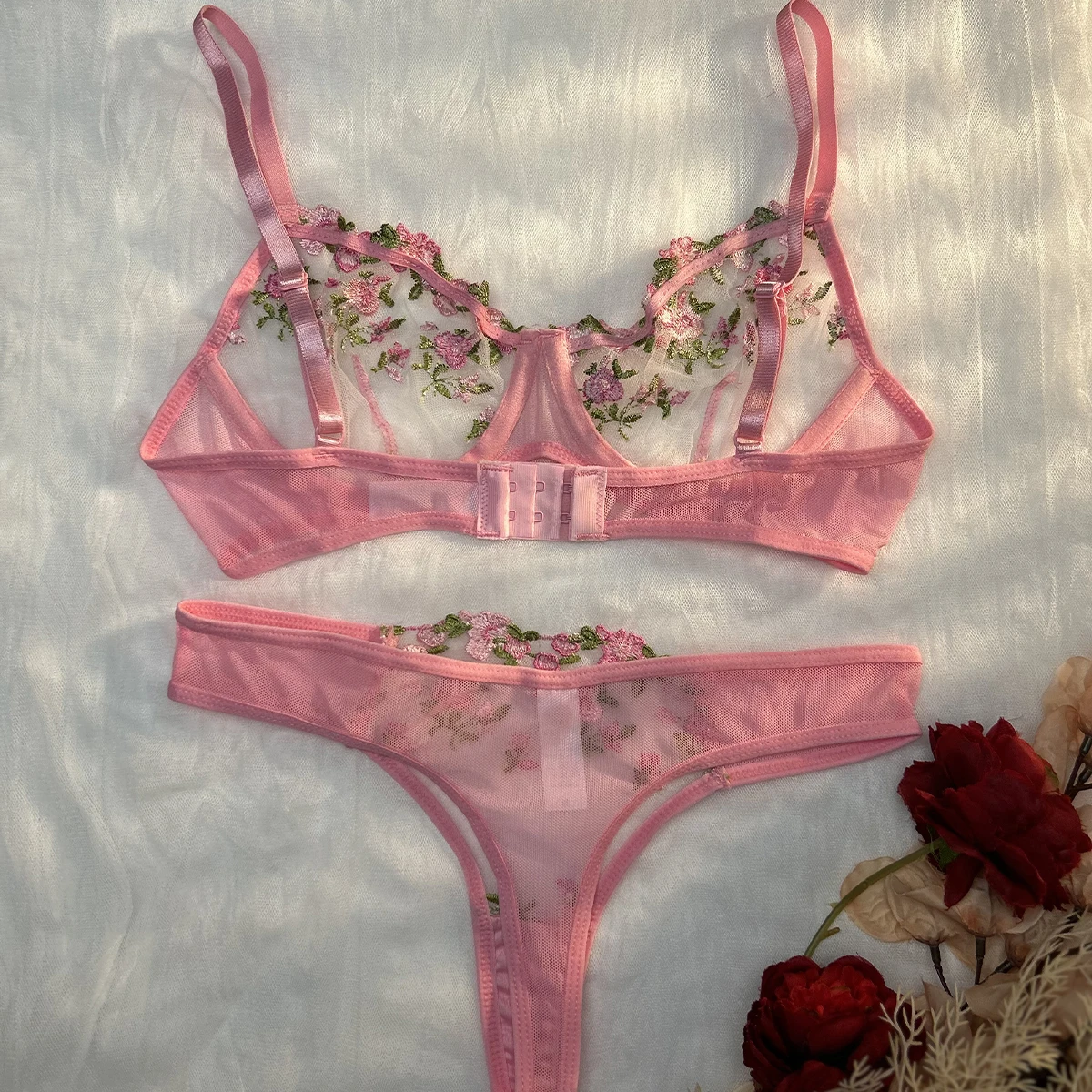 Sexy Lingerie Fancy Lace Eroticу Set Woman 2 Pieces Transparent Women's Underwear Embroidery Erotic Beautiful Bra And Panty Sets Sexy Lingerie Fancy Lace Eroticу Set Woman 2 Pieces Transparent Women's Underwear Embroidery Erotic Beautiful Bra And Panty Sets