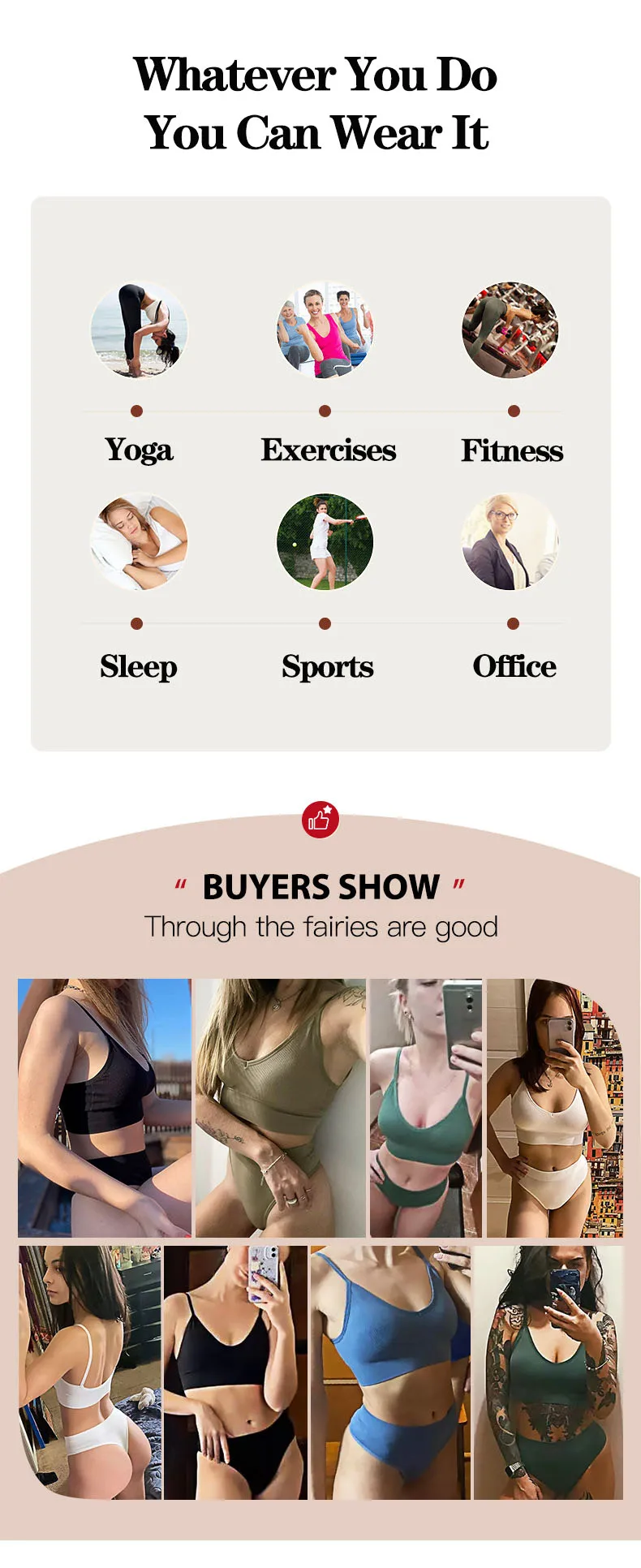 Women Seamless Bra Set Sexy Thong Low Waist Panties Sports Bralette Wire Free Lingerie Brassiere Cotton Female Underwear 2 Pcs