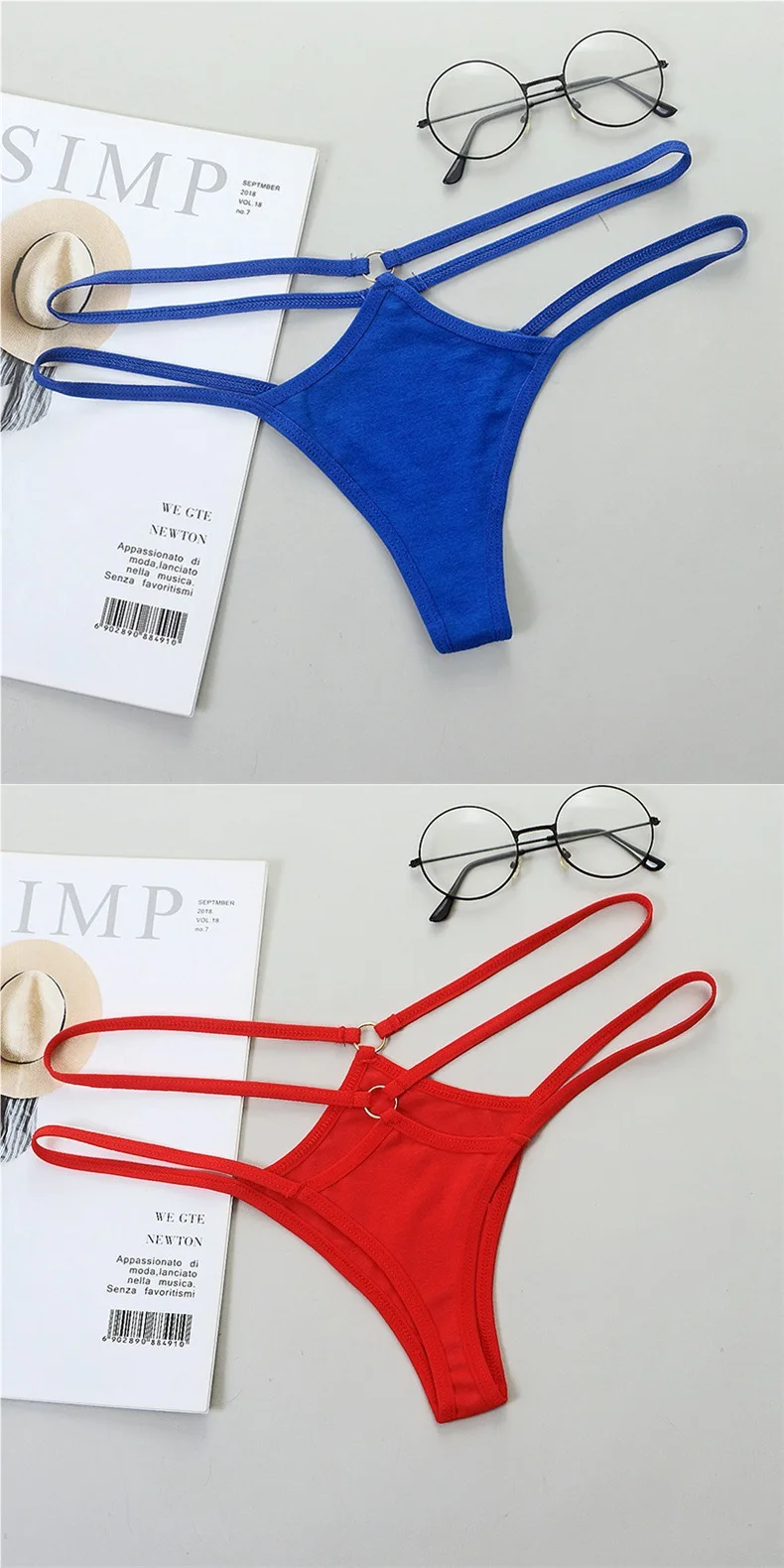 Thin Strap Hollow Panties Women Sexy G-String Soft Lingerie Low Rise Thong Breathable Female Underwear Solid Color Briefs Thin Strap Hollow Panties Women Sexy G-String Soft Lingerie Low Rise Thong Breathable Female Underwear Solid Color Briefs
