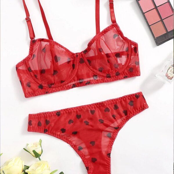 Female Lingerie Sexy Lingerie for Women Body Shorts Push-up Bra Fancy Woman Underwear Transparent Intimate Lingerie Set