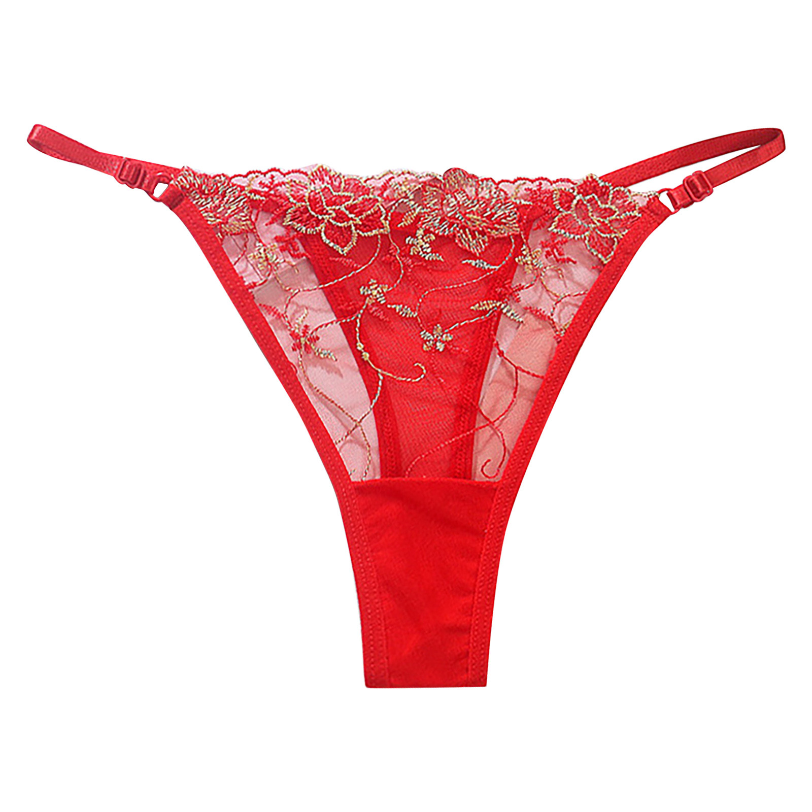 2023 New Womens Sexy T-Back Thongs G-Strings Mesh Sheer Panties T Pants Lingerie Low Waist See-Through Underpants Lenceria