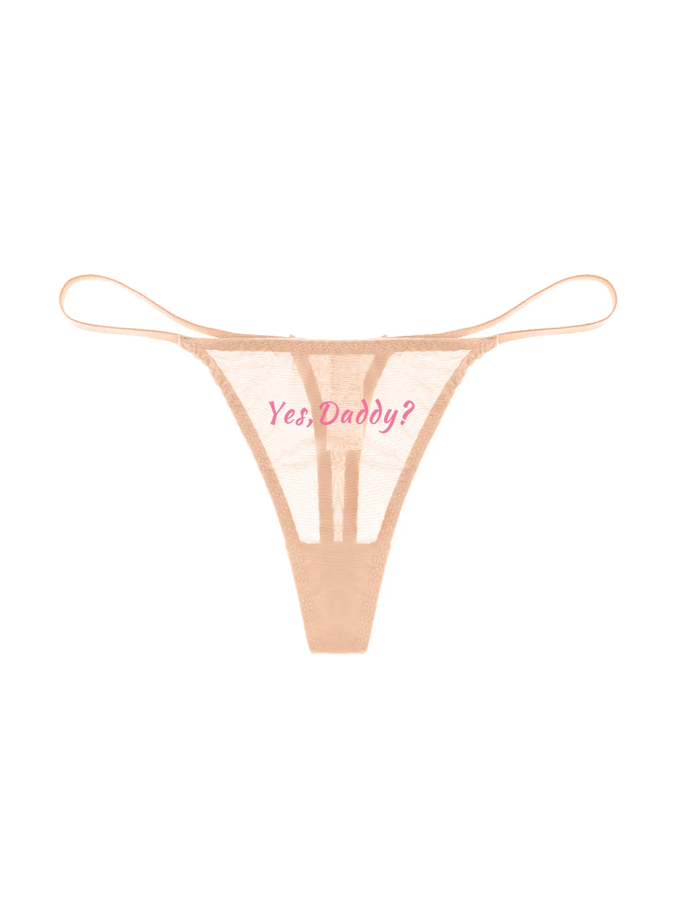 Varsbaby See-through Thong Sexy Fashion G-String Panties Women Mesh T-back Underwear Yes Daddy Prints Lingerie Varsbaby See-through Thong Sexy Fashion G-String Panties Women Mesh T-back Underwear Yes Daddy Prints Lingerie