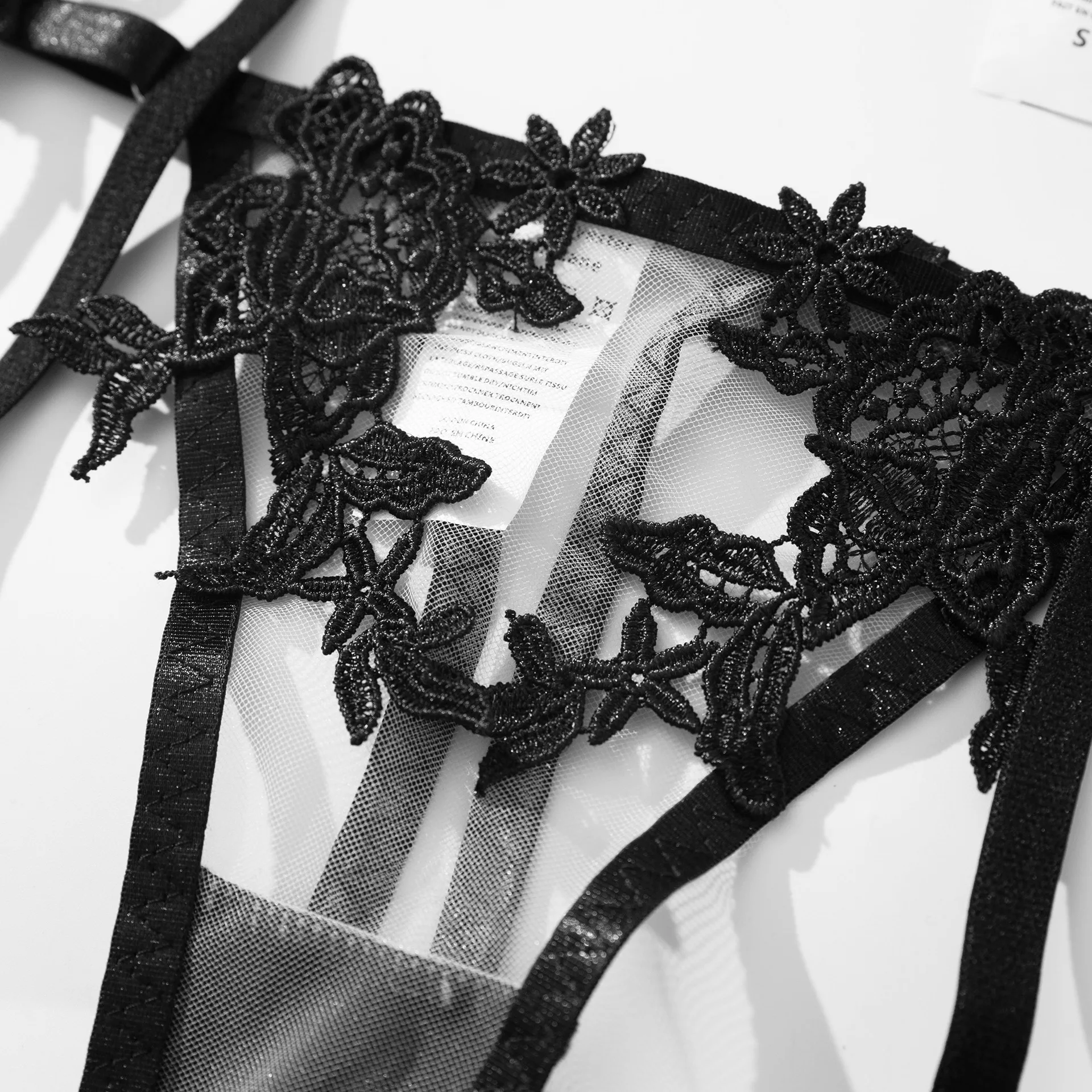 Ellolace Sensual Lingerie Open Bra See Through Fancy Underwear Uncensored Luxury Lace Porn Exotic Sets Sexy Outfits Intimate