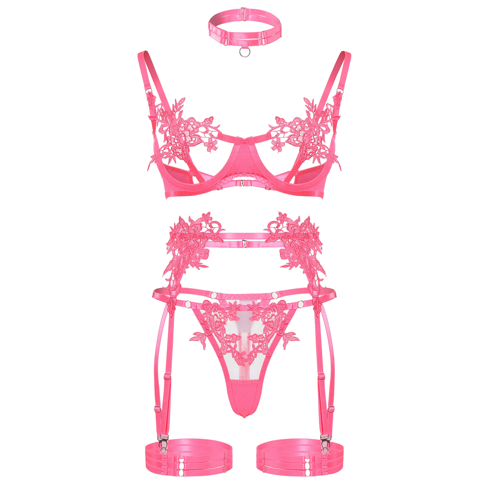 Ellolace Sensual Lingerie Open Bra See Through Fancy Underwear Uncensored Luxury Lace Porn Exotic Sets Sexy Outfits Intimate