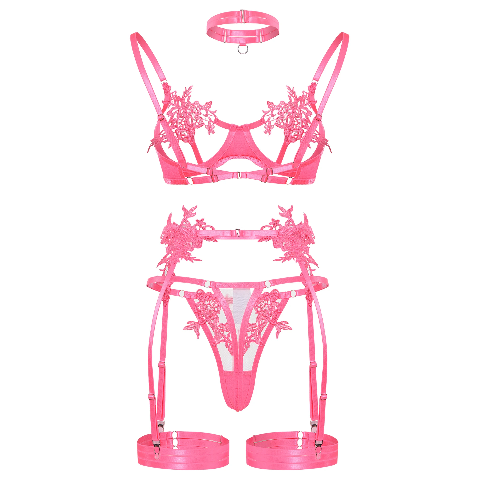 Ellolace Sensual Lingerie Open Bra See Through Fancy Underwear Uncensored Luxury Lace Porn Exotic Sets Sexy Outfits Intimate