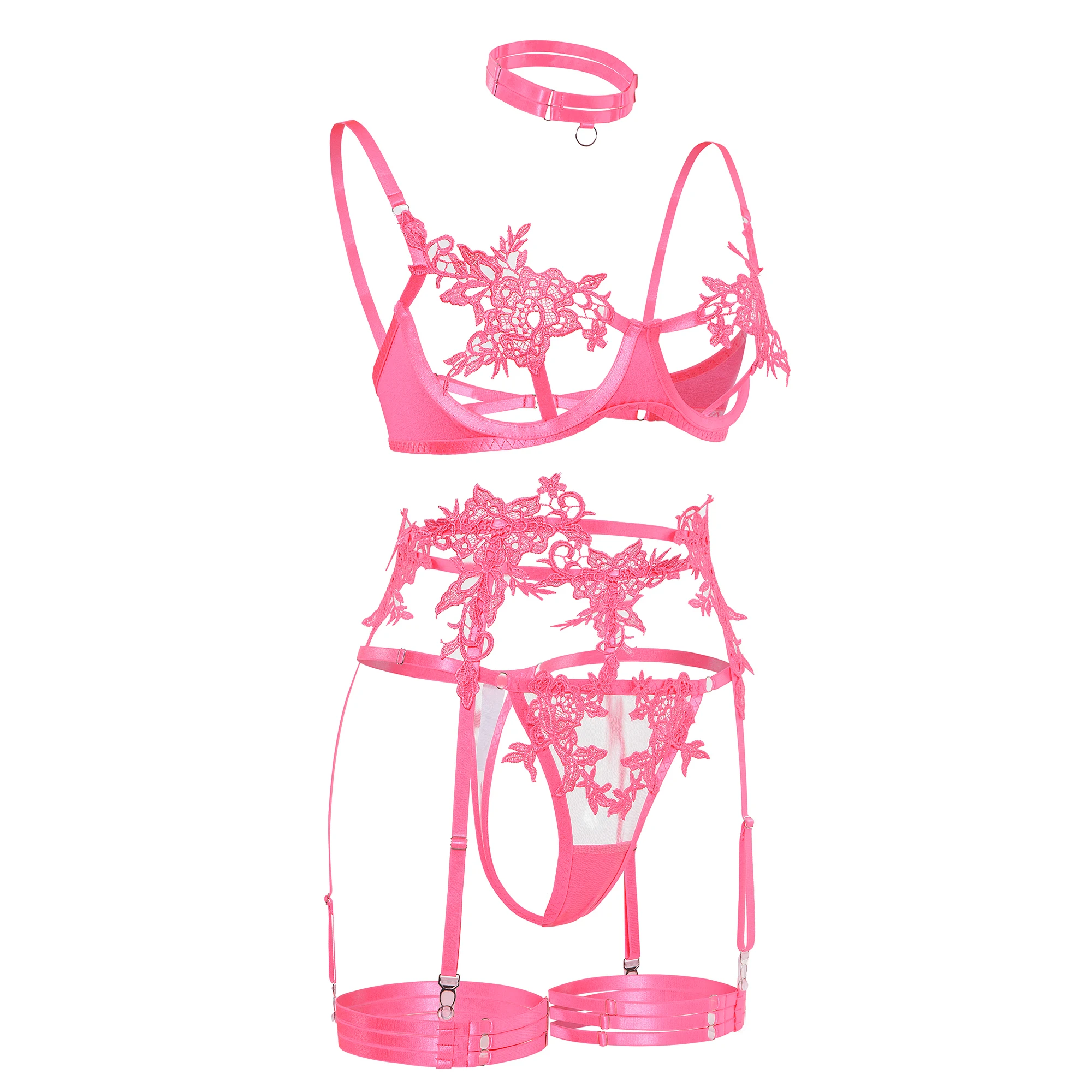 Ellolace Sensual Lingerie Open Bra See Through Fancy Underwear Uncensored Luxury Lace Porn Exotic Sets Sexy Outfits Intimate