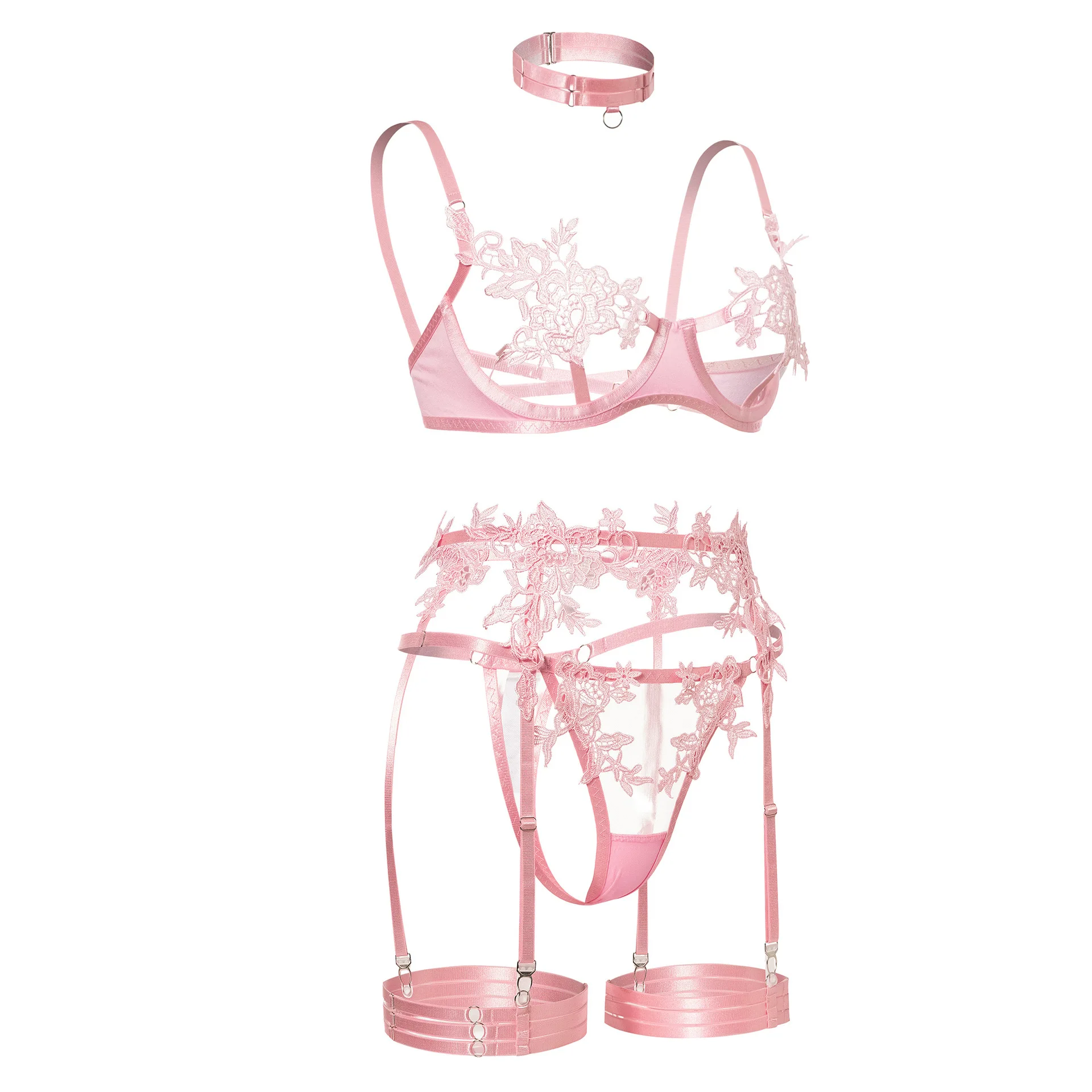 Ellolace Sensual Lingerie Open Bra See Through Fancy Underwear Uncensored Luxury Lace Porn Exotic Sets Sexy Outfits Intimate