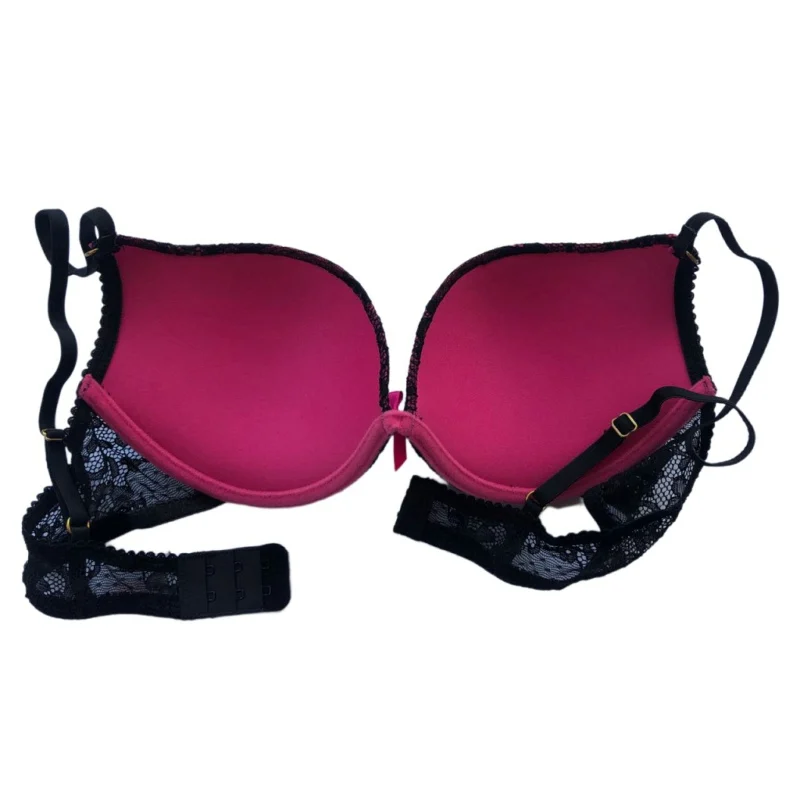 Cotton Deep V Lace Surface Push Up Sexy Bra Panty Sets Matching Bow G-string Comfortable Underwear Women Lingerie Set Intimates