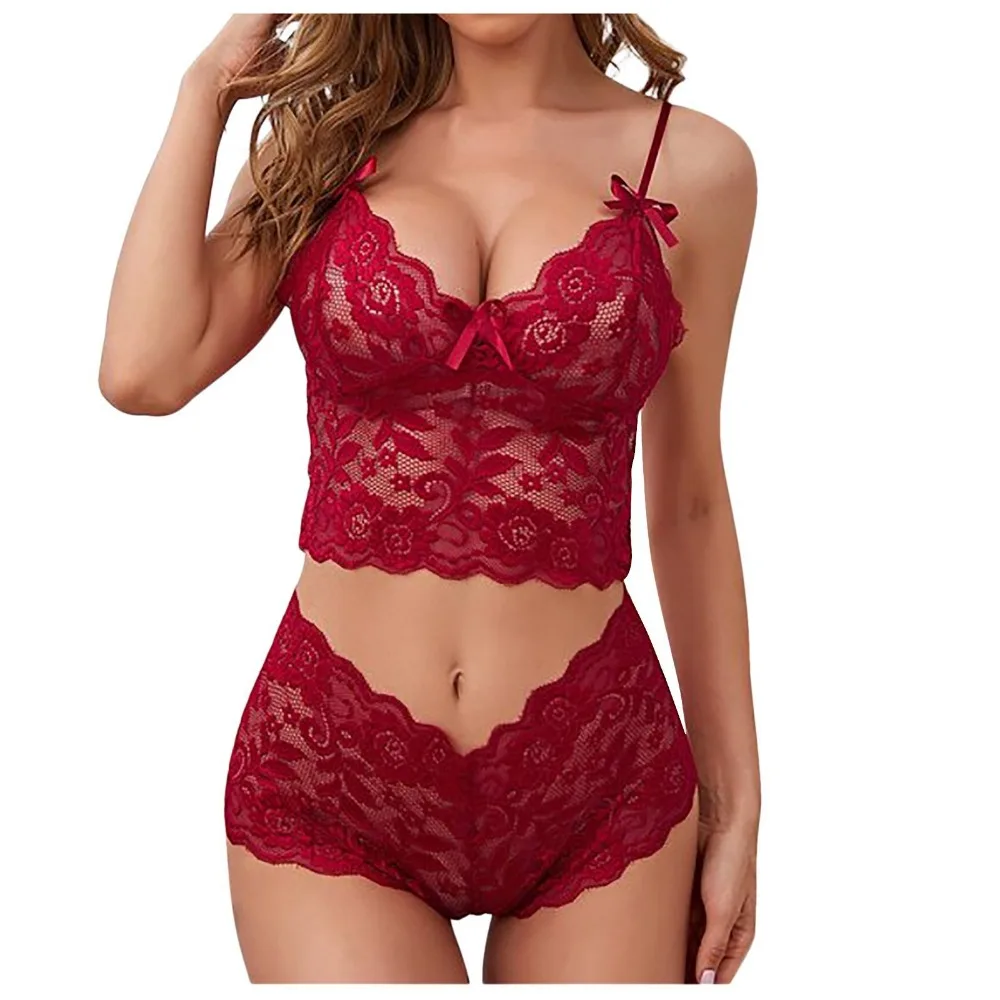 Sexy Women Lingerie Lace Hollow Bra Set Deep V Sex Underwear Топ Женский Lenceria Para Damas Ropa Interior Нижнее Бельё Женское