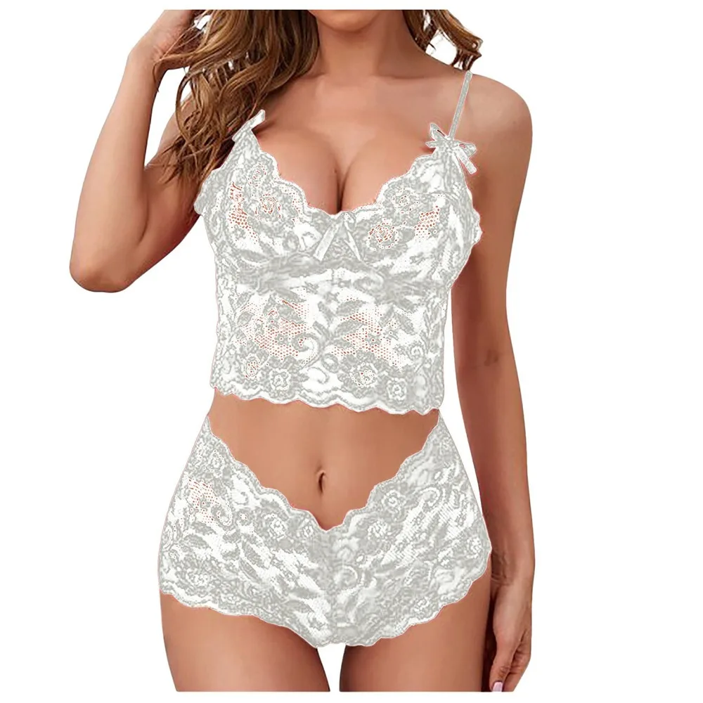 Sexy Women Lingerie Lace Hollow Bra Set Deep V Sex Underwear Топ Женский Lenceria Para Damas Ropa Interior Нижнее Бельё Женское