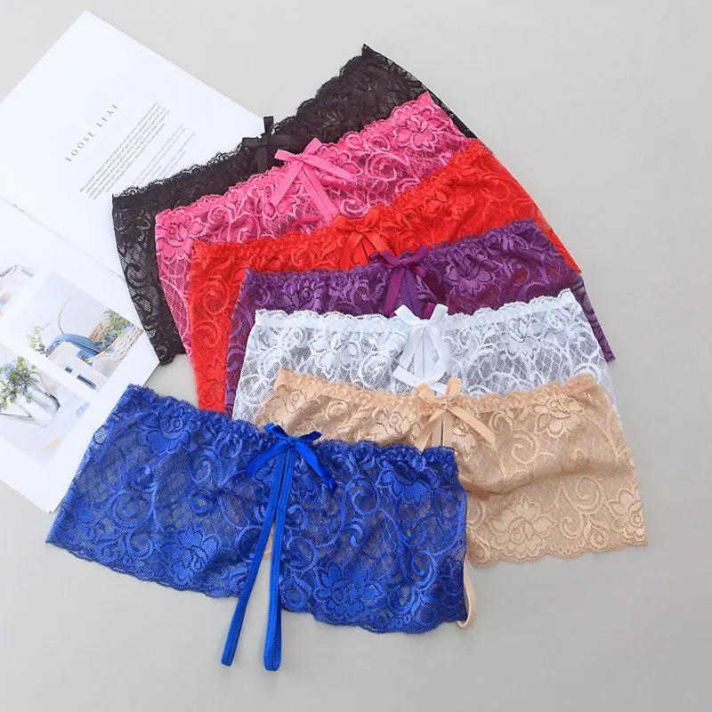 New Women Lace Sexy G-String Crotchless Underwear Underpants Sexy Lingerie Erotic Open Crotch Panties Panties Lace Transparent