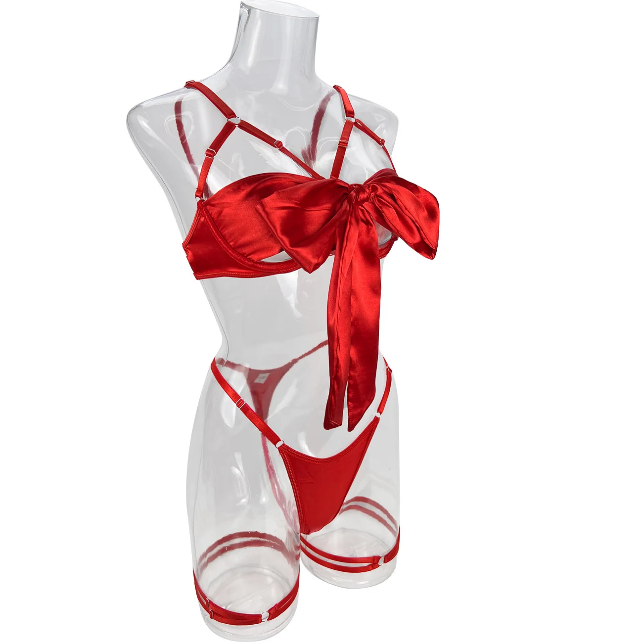 Ellolace Bowknot Lingerie Open Bra Lace Up Sexy Underwear 3-Piece Satin Erotic Outfit Young Girls Uncensored Bilizna Set Of Sex Ellolace Bowknot Lingerie Open Bra Lace Up Sexy Underwear 3-Piece Satin Erotic Outfit Young Girls Uncensored Bilizna Set Of Sex