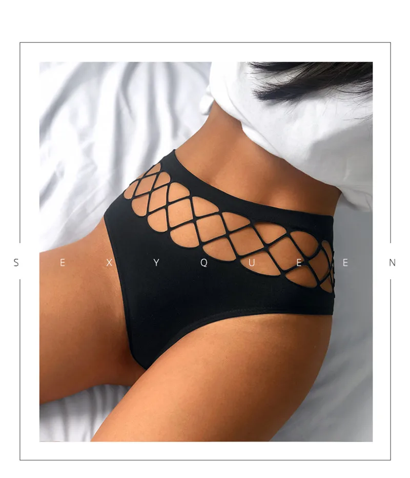 Sexy Women's Thong Panties Waist Hollow G-Strings Woman Lingerie Breathable Nylon Underwear Ladies Thongs Underpants Briefs