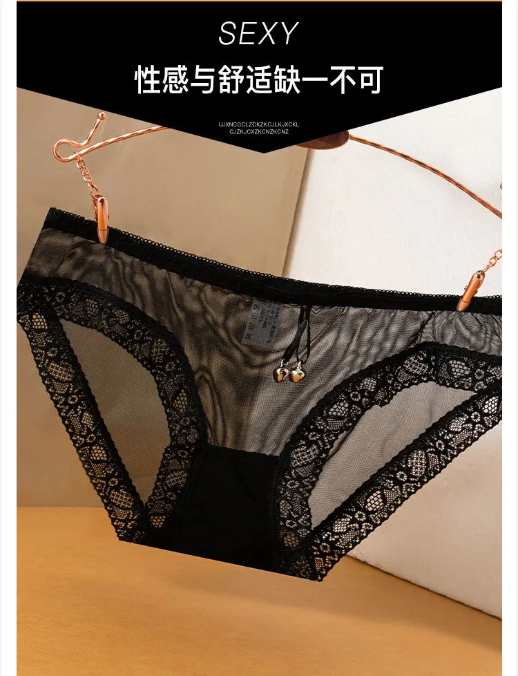 Women's Panties Underwear Temptation Transparent Lingerie Hollow Out Girl Briefs Net Yarn Lace Briefs Трусы Женские Thong Sexy Women's Panties Underwear Temptation Transparent Lingerie Hollow Out Girl Briefs Net Yarn Lace Briefs Трусы Женские Thong Sexy