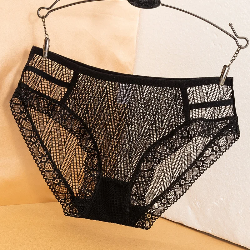 Women's Panties Underwear Temptation Transparent Lingerie Hollow Out Girl Briefs Net Yarn Lace Briefs Трусы Женские Thong Sexy Women's Panties Underwear Temptation Transparent Lingerie Hollow Out Girl Briefs Net Yarn Lace Briefs Трусы Женские Thong Sexy
