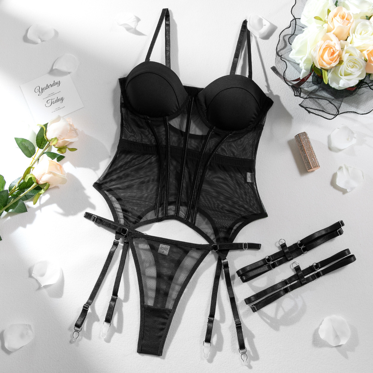 CHILLGIO Women Sexy Mesh Transparent Bra Brief Suits Fashion Erotic Intimate Lingerie Bodycon Push Up Underwire Underwear Sets CHILLGIO Women Sexy Mesh Transparent Bra Brief Suits Fashion Erotic Intimate Lingerie Bodycon Push Up Underwire Underwear Sets