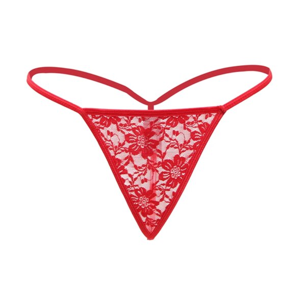 Sexy String Femme Underwear Low Waist Briefs Women Panty Floral Lace Lingerie G-strings Plus Size 3XL Thongs Panties
