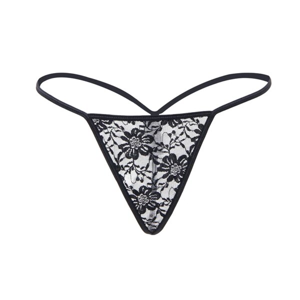 Sexy String Femme Underwear Low Waist Briefs Women Panty Floral Lace Lingerie G-strings Plus Size 3XL Thongs Panties