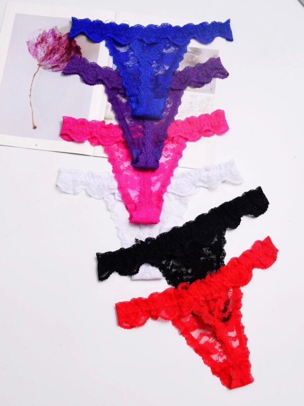 colorful fashion Women's Sexy lace Thongs G-string Underwear Panties Briefs For Ladies lingerie T-back 1pcs/lot ah23