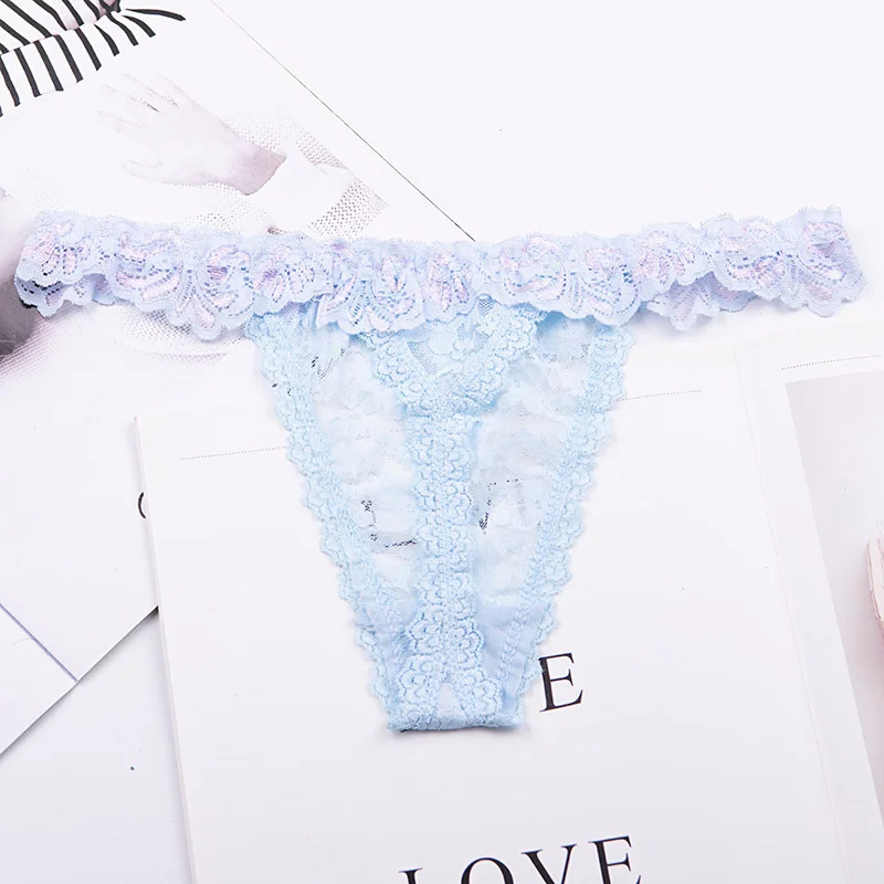 colorful fashion Women's Sexy lace Thongs G-string Underwear Panties Briefs For Ladies lingerie T-back 1pcs/lot ah23