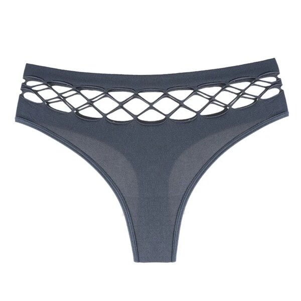 Mesh Hollowed out Cotton Thong Women Panties Sexy Breathable Underwear Ladies Briefs Lingere Panty Underware Womens Lingerie
