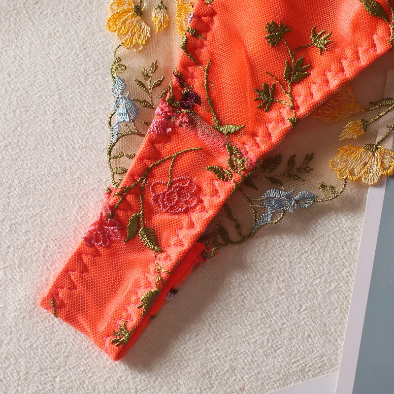 Women Bra and Briefs Sets Lace Flower Embroidery Sexy Perspective Underwire Erotic Lingerie Panty Two-Piece Underwear Set 2023 Women Bra and Briefs Sets Lace Flower Embroidery Sexy Perspective Underwire Erotic Lingerie Panty Two-Piece Underwear Set 2023