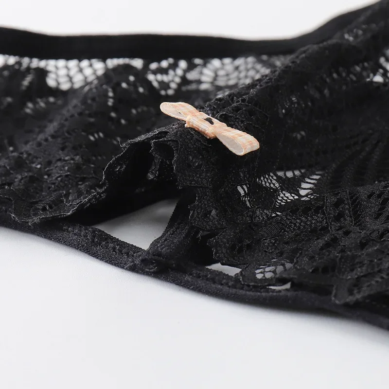 Women's Lace Thongs Lingerie Intimates Woman T-back Soft T-panties Designed Tangas Mujer Sexy String Panties Thongs Women Sexy
