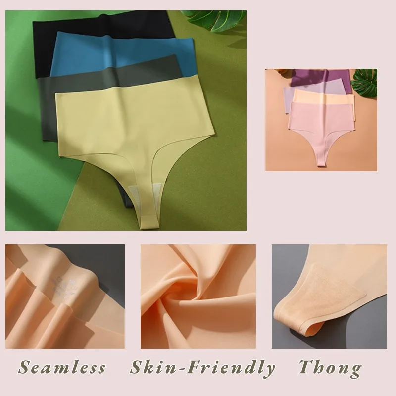 Sexy Women's High-Waist Seamless Panties Temptation Female Underwear Elasticity Lingerie for Women G-String Underpants Thong Hot Sexy Women's High-Waist Seamless Panties Temptation Female Underwear Elasticity Lingerie for Women G-String Underpants Thong Hot